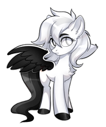 Size: 2000x2381 | Tagged: safe, artist:lightning-stars, artist:ls_skylight, imported from derpibooru, oc, oc only, pegasus, pony, simple background, solo, transparent background