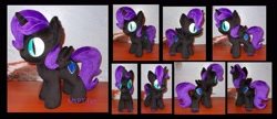 Size: 3396x1468 | Tagged: safe, artist:calusariac, imported from derpibooru, oc, oc:nyx, alicorn, pony, irl, photo, plushie, solo