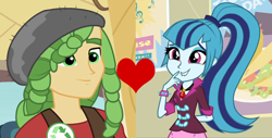 Size: 902x458 | Tagged: safe, edit, edited screencap, imported from derpibooru, screencap, sandalwood, sonata dusk, equestria girls, equestria girls (movie), rainbow rocks, crack shipping, cropped, female, male, sandata, shipping, shipping domino, straight