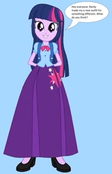 Size: 1280x1989 | Tagged: safe, artist:starman1999, imported from derpibooru, twilight sparkle, alicorn, equestria girls, clothes, female, long skirt, skirt, solo, twilight sparkle (alicorn)