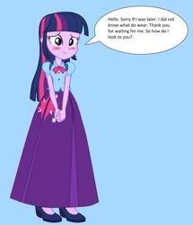 Size: 1280x1488 | Tagged: safe, artist:starman1999, imported from derpibooru, twilight sparkle, alicorn, equestria girls, clothes, female, long skirt, skirt, solo, twilight sparkle (alicorn)