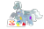 Size: 1280x854 | Tagged: safe, artist:itstechtock, imported from derpibooru, silver lining, silver zoom, oc, oc:cloudburst, pegasus, pony, female, filly, male, painting, simple background, stallion, transparent background