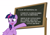 Size: 4380x3057 | Tagged: safe, alternate version, artist:sollace, derpibooru exclusive, imported from derpibooru, twilight sparkle, alicorn, pony, the hooffields and mccolts, .svg available, chalkboard, crossing the line twice, cute, female, looking back, mare, mind blown, open mouth, pointing, show accurate, simple background, smiling, solo, text, twiabetes, twilight sparkle (alicorn), vector, white background