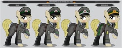 Size: 1280x512 | Tagged: safe, artist:brony-works, imported from derpibooru, oc, oc only, earth pony, pony, clothes, east germany, female, mare, solo, uniform