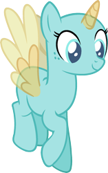 Size: 976x1551 | Tagged: safe, artist:pegasski, imported from derpibooru, oc, oc only, alicorn, pony, equestria games (episode), alicorn oc, bald, base, eyelashes, flying, horn, looking down, simple background, smiling, solo, transparent background, two toned wings, wings