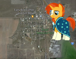 Size: 1515x1180 | Tagged: safe, imported from derpibooru, sunburst, pony, unicorn, exploitable meme, google maps, male, meme, montana, obligatory pony, solo, stallion