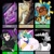 Size: 1080x1080 | Tagged: safe, artist:kahelekreations, imported from derpibooru, princess celestia, alicorn, anthro, pony, raccoon, tanooki, vampire, wolf, six fanarts, animal crossing, anthro with ponies, beastars, bells, bride of frankenstein, bust, clothes, crossover, female, fingerless gloves, gloves, grin, heterochromia, hordak, hotel transylvania, jewelry, legosi (beastars), lipstick, long gloves, male, mare, mavis, mavis dracula, money, peytral, reflection, she-ra and the princesses of power, smiling, tiara, tom nook, uwu