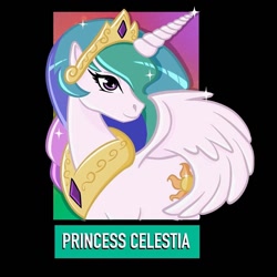 Size: 1080x1080 | Tagged: safe, alternate version, artist:kahelekreations, imported from derpibooru, princess celestia, alicorn, pony, bust, female, jewelry, mare, peytral, solo, tiara