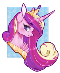 Size: 1500x1845 | Tagged: safe, artist:fuufuucuddles, artist:haine--chan, imported from derpibooru, princess cadance, alicorn, pony, blushing, bust, chest fluff, cute, cutedance, ear fluff, female, heart eyes, mare, portrait, profile, simple background, smiling, solo, transparent background, wingding eyes