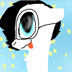 Size: 383x383 | Tagged: safe, artist:pawstheartest, imported from derpibooru, oc, oc only, earth pony, pony, :p, earth pony oc, glasses, male, stallion, tongue out