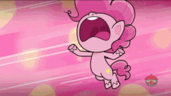 Size: 1920x1080 | Tagged: safe, imported from derpibooru, screencap, buttershy, pinkie pie, alligator, earth pony, pony, my little pony: pony life, pie vs. pie, spoiler:pony life s01e39, animated, cellphone, clothes, dragon ball, female, food, g4.5, kamehameha, mare, phone, smartphone, sound, webm
