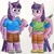 Size: 1940x1930 | Tagged: safe, artist:melisareb, imported from derpibooru, starlight glimmer, twilight sparkle, alicorn, anthro, unguligrade anthro, unicorn, alternate hairstyle, breasts, busty starlight glimmer, busty twilight sparkle, chubby, chubby glimmer, chubby twilight, cursed image, downvote bait, duo, female, mane swap, mare, not salmon, overweight, traditional art, twilight sparkle (alicorn), wat, wings, wtf