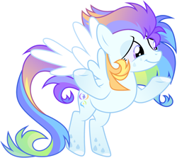 Size: 3266x2918 | Tagged: safe, artist:rerorir, imported from derpibooru, oc, oc only, pegasus, pony, seraph, female, mare, multiple wings, simple background, solo, white background