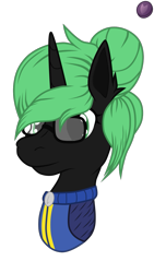 Size: 719x1279 | Tagged: safe, artist:terminalhash, imported from derpibooru, oc, oc only, oc:terminalhash, pony, unicorn, fallout equestria, clothes, fallout, female, jumpsuit, simple background, solo, transparent background, vault suit, vector
