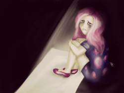 Size: 1024x768 | Tagged: safe, artist:catcor, imported from derpibooru, pinkie pie, human, crying, female, humanized, pinkamena diane pie, sad, solo