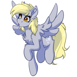 Size: 4000x4000 | Tagged: safe, artist:witchtaunter, imported from derpibooru, derpy hooves, pegasus, pony, chest fluff, ear fluff, female, simple background, solo, transparent background