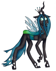 Size: 1280x1622 | Tagged: safe, artist:glitchentries, imported from derpibooru, queen chrysalis, changeling, changeling queen, female, simple background, solo, transparent background