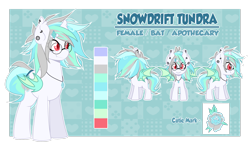 Size: 3227x1858 | Tagged: safe, artist:alexa1alexa, imported from derpibooru, oc, oc only, oc:snowdrift tundra, bat pony, pony, female, mare, reference sheet, solo