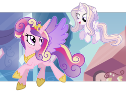 Size: 1718x1274 | Tagged: safe, artist:strawberry-spritz, imported from derpibooru, princess cadance, oc, alicorn, pony, female, filly