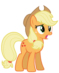 Size: 5465x6799 | Tagged: safe, artist:estories, imported from derpibooru, applejack, pony, absurd resolution, female, hat, simple background, solo, transparent background, vector