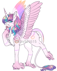 Size: 648x809 | Tagged: safe, artist:malinraf1615, imported from derpibooru, princess flurry heart, classical unicorn, pony, unicorn, :p, alternate hairstyle, arkings, chest fluff, cloven hooves, female, headcanon, leonine tail, mare, markings, older, older flurry heart, raised hoof, redesign, simple background, solo, tongue out, transparent background, ultimate flurry heart, unshorn fetlocks