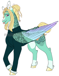 Size: 678x864 | Tagged: safe, artist:malinraf1615, imported from derpibooru, zephyr breeze, pegasus, pony, :p, alternate hairstyle, clothes, ear piercing, earring, headcanon, jewelry, male, markings, piercing, raised hoof, redesign, simple background, solo, stallion, sweater, tongue out, transparent background, unshorn fetlocks