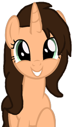 Size: 688x1164 | Tagged: safe, artist:lynnthenerdkitty, imported from derpibooru, oc, oc only, oc:small brooke, pony, unicorn, base, base used, grin, looking at you, simple background, smiling, solo, transparent background