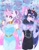 Size: 2974x3808 | Tagged: safe, artist:frozensoulpony, imported from derpibooru, princess flurry heart, oc, oc:lilac, anthro, hybrid, magical lesbian spawn, offspring, older, older flurry heart, parent:autumn blaze, parent:princess luna, traditional art