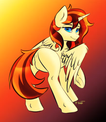 Size: 2992x3432 | Tagged: safe, artist:senya, imported from derpibooru, oc, oc only, oc:cornelia nelson, alicorn, pony, butt, featureless crotch, female, plot, solo