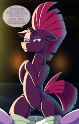 Size: 2182x3426 | Tagged: safe, artist:vavacung, imported from derpibooru, spike, tempest shadow, dragon, pony, unicorn, adult, adult spike, featureless crotch, female, male, older, older spike, this will end in snu snu