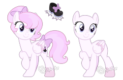 Size: 2840x1868 | Tagged: safe, artist:strawberry-spritz, imported from derpibooru, oc, oc only, oc:tippity tap, pegasus, pony, bald, bow, female, hair bow, mare, simple background, solo, tail bow, transparent background