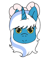 Size: 296x342 | Tagged: safe, artist:radicalzryan, imported from derpibooru, oc, oc:fleurbelle, alicorn, pony, adorabelle, alicorn oc, bow, cute, female, hair bow, horn, mare, ocbetes, simple background, smiling, transparent background, wingding eyes, wings, yellow eyes