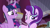 Size: 1280x720 | Tagged: safe, imported from derpibooru, screencap, starlight glimmer, twilight sparkle, alicorn, pony, unicorn, fame and misfortune, disturbed, duo, duo female, female, mare, raised hoof, twilight sparkle (alicorn)