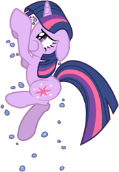 Size: 780x1123 | Tagged: safe, artist:scinstigator, artist:scintillant-h, imported from derpibooru, twilight sparkle, pony, unicorn, bubble, female, floppy ears, mare, puffy cheeks, simple background, solo, swimming, transparent background, unicorn twilight