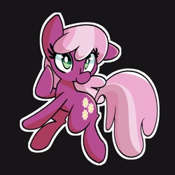 Size: 2500x2500 | Tagged: safe, artist:kindakismet, imported from derpibooru, cheerilee, earth pony, pony, black background, cheeribetes, cute, female, high res, mare, simple background, solo