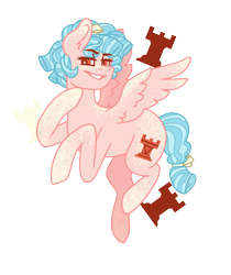 Size: 671x797 | Tagged: safe, artist:thesaltygrapefruit, imported from derpibooru, cozy glow, pegasus, pony, chess piece, coat markings, dappled, female, simple background, smiling, smirk, solo, transparent background