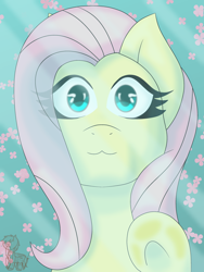 Size: 3000x4000 | Tagged: safe, artist:shinxx24, imported from derpibooru, fluttershy, pegasus, pony, :3, bust, female, looking at you, mare, solo