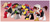 Size: 4000x1760 | Tagged: safe, artist:etoz, imported from derpibooru, oc, oc only, oc:anja snow, oc:cherry soda(the_laundry), oc:soleil moonshadow, oc:spacehorse, oc:vermilion brightwing, bat pony, earth pony, griffon, pegasus, pony, unicorn, bat pony oc, bat wings, blushing, bow, clothes, commission, earth pony oc, female, gradient background, griffon oc, group, hair bow, happy, horn, maid, maid headdress, mare, one eye closed, open mouth, paws, pegasus oc, rapier, saber, skirt, smiling, socks, stockings, sword, thigh highs, unicorn oc, weapon, wings, wink