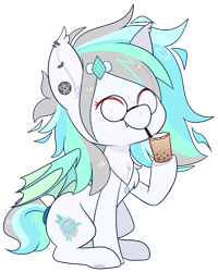 Size: 1896x2372 | Tagged: safe, artist:jetjetj, imported from derpibooru, part of a set, oc, oc only, oc:snowdrift tundra, bat pony, pony, chibi, commission, cute, female, mare, simple background, solo, transparent background, ych result