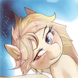 Size: 1024x1024 | Tagged: safe, artist:thisponydoesnotexist, imported from derpibooru, pony, ai content, ai generated, bust, generator:thisponydoesnotexist, heterochromia, neural network, portrait, solo