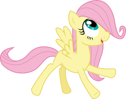 Size: 3827x3000 | Tagged: safe, artist:cloudy glow, artist:cloudyglow, imported from derpibooru, fluttershy, pegasus, pony, the cutie mark chronicles, .ai available, absurd resolution, female, filly, filly fluttershy, flying, high res, looking up, open mouth, open smile, simple background, smiling, solo, spread wings, transparent background, vector, wings, younger