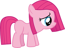 Size: 4026x3000 | Tagged: safe, artist:cloudy glow, artist:cloudyglow, imported from derpibooru, pinkie pie, earth pony, pony, the cutie mark chronicles, .ai available, absurd resolution, female, filly, filly pinkie pie, frown, high res, looking down, pinkamena diane pie, sad, side view, simple background, solo, transparent background, vector, younger