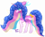 Size: 3750x3150 | Tagged: safe, artist:pasteldraws, imported from derpibooru, oc, oc only, oc:princess nova, alicorn, pony, base used, blushing, constellation, cute, flowing mane, flowing tail, freckles, glow, glowing, jewelry, nexgen, next generation, planet, princess, redraw, ring, simple background, solo, souls, space, space princess, stars, transparent background