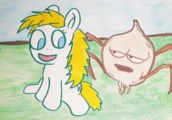 Size: 1280x889 | Tagged: safe, artist:dex stewart, imported from derpibooru, oc, oc:fargate, earth pony, pony, aqua teen hunger force, female, male, traditional art, willie nelson