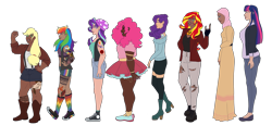 Size: 4621x2128 | Tagged: safe, artist:blacksky1113, artist:snows-undercover, imported from derpibooru, applejack, fluttershy, pinkie pie, rainbow dash, rarity, starlight glimmer, sunset shimmer, twilight sparkle, human, alternate hairstyle, applejack's hat, beanie, bedroom eyes, belly button, belly piercing, bellyring, belt, boots, bra, bra strap, bracelet, breasts, cardigan, chubby, clothes, commission, converse, cowboy boots, cowboy hat, dark skin, dress, ear piercing, earring, eyebrow piercing, female, fingerless gloves, flats, gloves, grin, hat, headcanon, high heel boots, hijab, humanized, islam, islamashy, jacket, jeans, jewelry, leather jacket, lip piercing, mane six, midriff, nail polish, nose piercing, pants, piercing, rainbow socks, religion, shirt, shoes, shorts, simple background, size difference, skirt, smiling, snake bites, sneakers, socks, sports bra, sports shorts, stockings, striped socks, suspenders, sweater, t-shirt, tanktop, tattoo, thigh highs, tongue piercing, torn clothes, transparent background, underwear, wristband