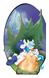 Size: 1942x3089 | Tagged: safe, artist:daniefox, imported from derpibooru, oc, oc only, earth pony, pegasus, pony, fire, forest, harmonica, musical instrument, simple background, transparent background, tree