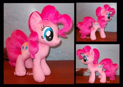 Size: 2400x1692 | Tagged: safe, artist:calusariac, imported from derpibooru, pinkie pie, pony, irl, photo, plushie, solo