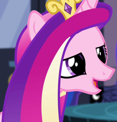 Size: 1188x1231 | Tagged: safe, imported from derpibooru, screencap, princess cadance, princess luna, alicorn, pony, twilight's kingdom, cropped, female, lidded eyes, mare, solo focus