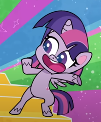 Size: 383x463 | Tagged: safe, imported from derpibooru, screencap, twilight sparkle, alicorn, pony, my little pony: pony life, spoiler:pony life s01e46, bipedal, cropped, cute, female, g4.5, open mouth, pose, solo, sportacular spectacular musical musak-ular, twiabetes, twilight sparkle (alicorn), we shine brighter together