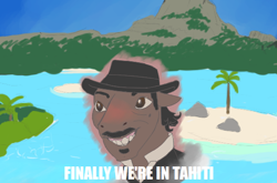 Size: 538x356 | Tagged: safe, imported from derpibooru, earth pony, pony, drawpile, dutch, dutch van der linde, meme, ponified, red dead redemption, red dead redemption 2, shitposting, solo, tahiti